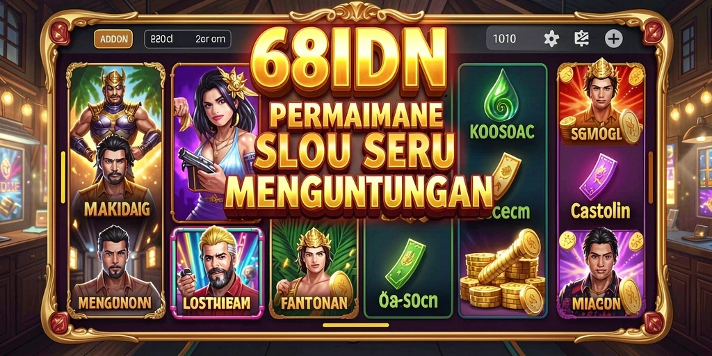 Tampilan gameplay seru dari aplikasi 68IDN yang penuh warna.