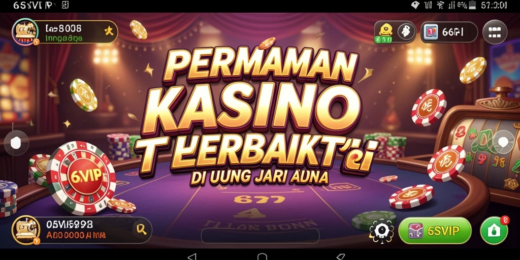 Screenshot gameplay 6SVIP yang menampilkan suasana Kasino yang menarik.