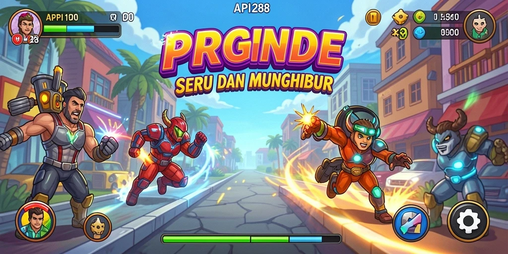Tampilan gameplay seru dan interaktif dari API288.