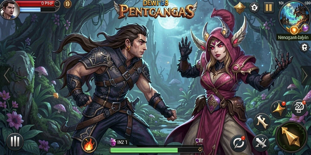 Tampilan gameplay DEWI138 yang menakjubkan dan penuh aksi.
