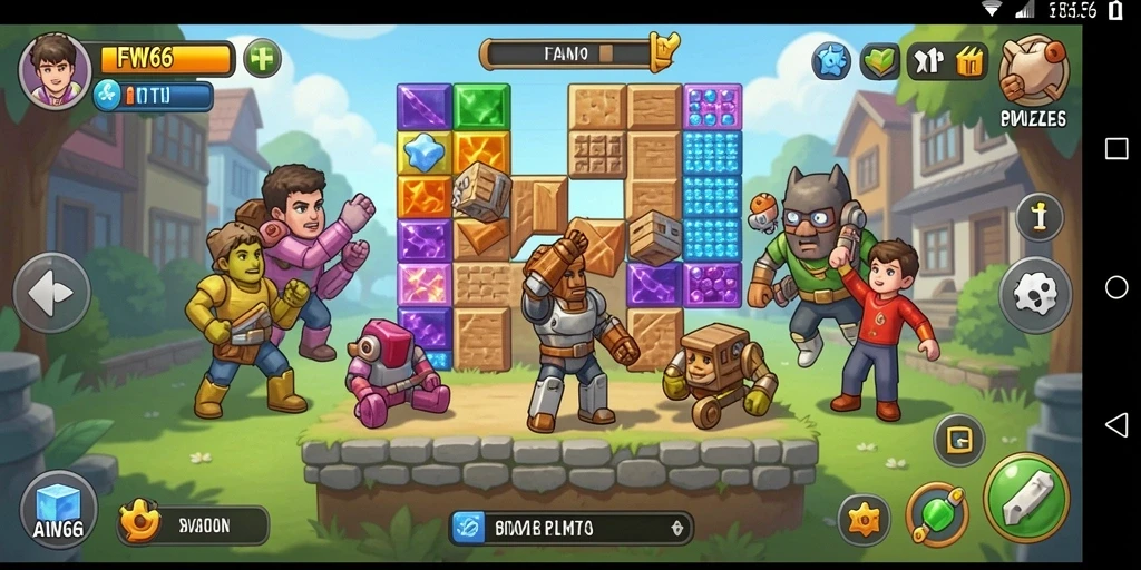 Screenshot utama FW66 menampilkan gameplay Puzzle yang menarik dan menantang.