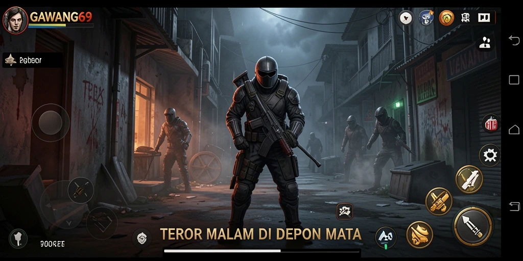 Gameplay seram di GAWANG69 dengan atmosfer menegangkan.