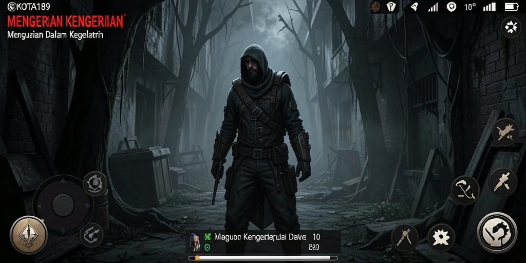 Tangkapan layar menampilkan suasana mencekam dalam game Horror KOTA189.