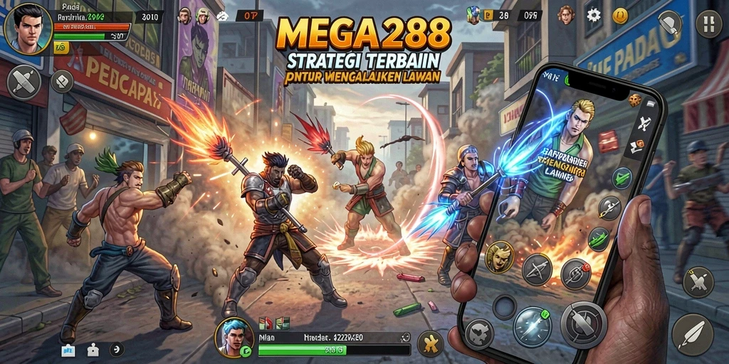 Gameplay MEGA288 yang menegangkan dan strategis.
