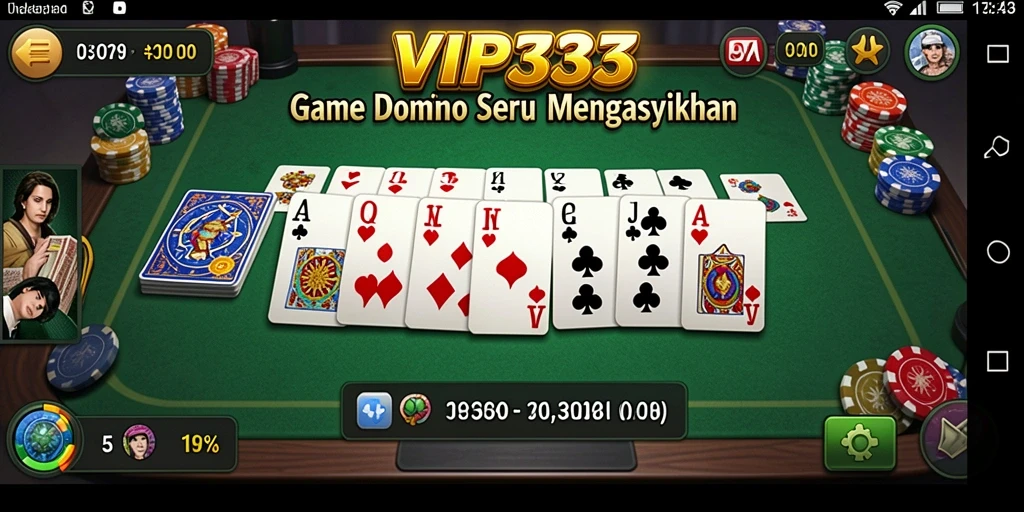 Screenshot menampilkan gameplay seru permainan Domino.